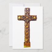 Invitation Croix d'or de Quinceanera (Dos)