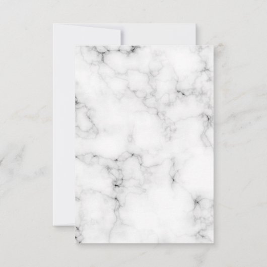 Invitation Croix d'or en arc de marbre baptême (Dos)