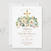 Invitation Croix d'or et baptême des fleurs (Devant)