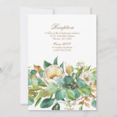 Invitation Croix d'or et baptême des fleurs (Dos)