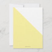 Invitation Croix d'or jaune Baptême 1er anniversaire Invitati (Dos)