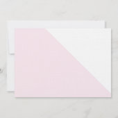 Invitation Croix d'or rose Baptême bébé fille photo (Dos)