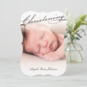 Invitation Croix du Christ Scripté Noir Photo Religieux (Debout devant)