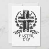 Invitation Croix du jour de Pâques (Devant)