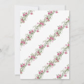 Invitation Croix et Arche de Confirmation en Or Rose Moderne (Dos)