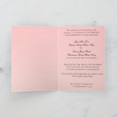 Invitation Croix et Flamme Méthodistes Rose Rose (Intérieur)