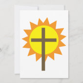 Invitation Croix Et Soleil (Devant)