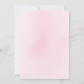 Invitation Croix florale rose Élégant Baptême de fille modern (Dos)