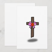 invitation croix flottante (Devant / Derrière)