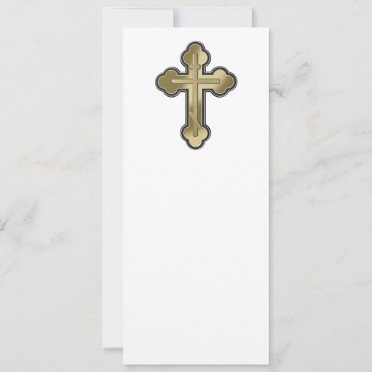 Invitation Croix orthodoxe (Dos)