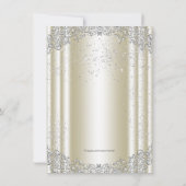 Invitation Croix perle ivoire beige première communion (Dos)