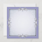 Invitation Croix pourpre Damas Filles pourpres Première commu (Dos)