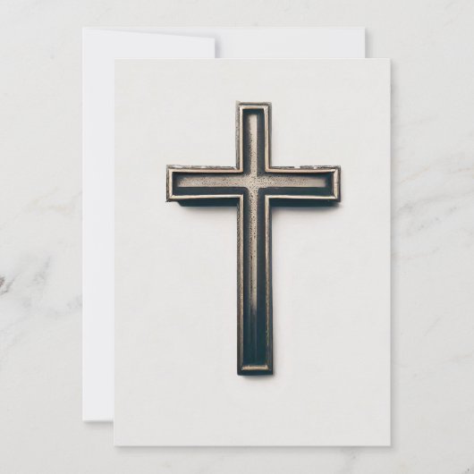 Invitation Croix religieuse (Devant)