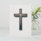 Invitation Croix religieuse (Debout devant)