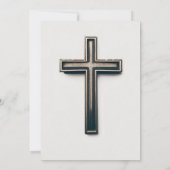 Invitation Croix religieuse (Dos)