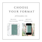 Invitation Croix religieuse verte moderne garçon Première com