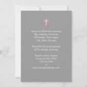 Invitation Croix rose (Dos)
