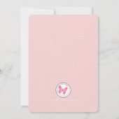 Invitation Croix rose pastel communion (Dos)