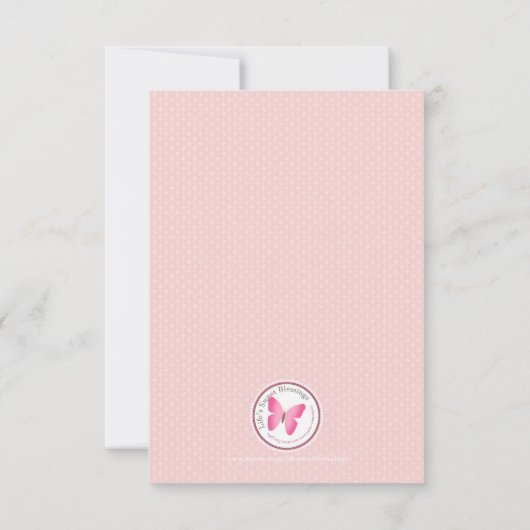 Invitation Croix rose pastel communion (Dos)