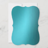 Invitation Croix Turquoise Métallique Communion Ou Confirmati (Dos)