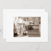 INVITATION CROQUET, AMUSANT, FÊTE D'INVITATION (Devant / Derrière)