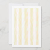 Invitation Croquis Mariage italien jaune (Dos)