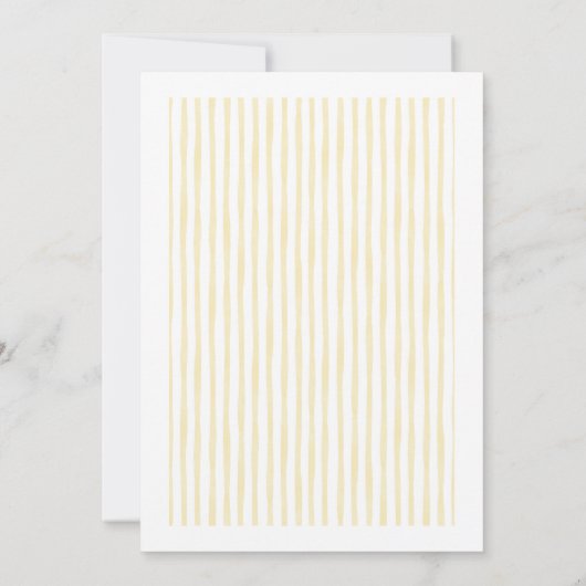 Invitation Croquis Mariage italien jaune (Dos)