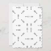 Invitation Croquis Mariage Toast Champagne Enregistrer La Dat (Dos)