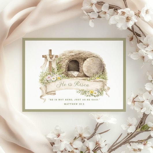 Invitation Cross and Tomb | Resurrection Day Card