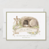 Invitation Cross and Tomb | Resurrection Day Card (Devant)