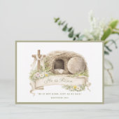 Invitation Cross and Tomb | Resurrection Day Card (Debout devant)