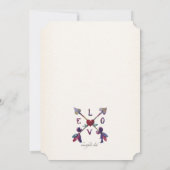 Invitation Crossed Love Flèches (Dos)