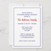 Invitation Crossed Squash Racquets Blue (Dos)