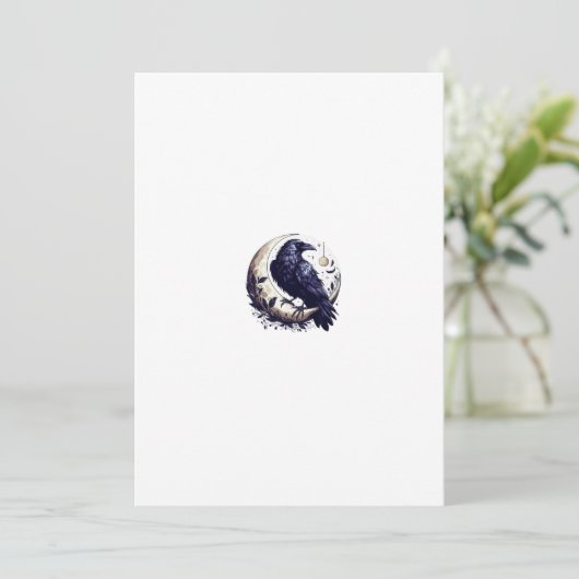Invitation crow and moon  (Debout devant)