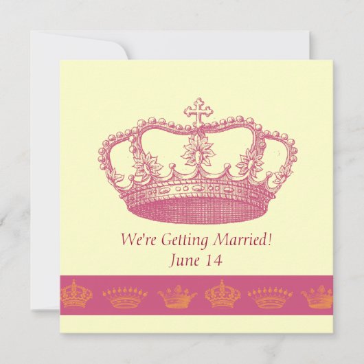 Invitation Crown Designs - Rose (Devant)