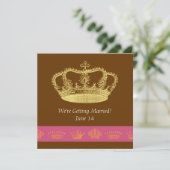Invitation Crown Designs - Rose et Orange (Debout devant)