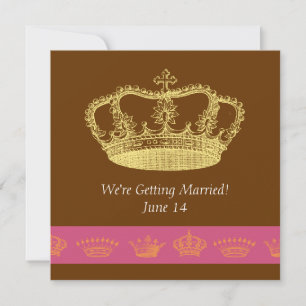 Invitation Crown Designs - Rose et Orange