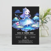 Invitation Crown Fun Princess Anniversaire (Debout devant)