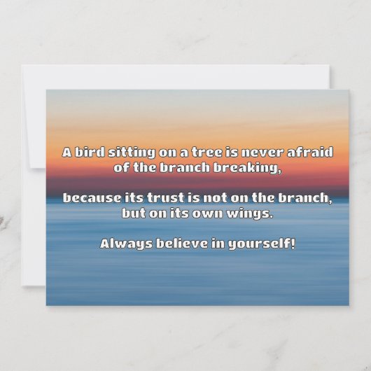 Invitation Croyance Empath Citation d'encouragement positif (Devant)