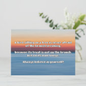 Invitation Croyance Empath Citation d'encouragement positif (Debout devant)