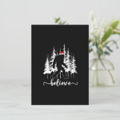 Invitation Croyez Bigfoot Light Père Noël Squatch Arbre de No (Debout devant)