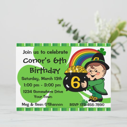 Invitation Croyez En L'Invitation De Leprechauns (Debout devant)