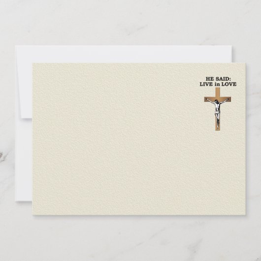 Invitation Crucifix (Devant)