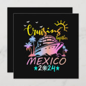 Invitation Cruise familiale du Mexique (Devant / Derrière)
