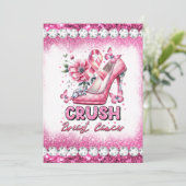 Invitation Crush cancer du sein de la conscience mois surviva (Debout devant)