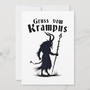 Invitation Cruss Vom Krampus Noël Noël Noël Noël Diable Éffra