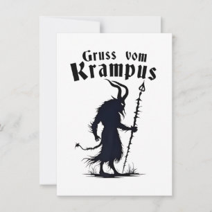 Invitation Cruss Vom Krampus Noël Xmas Diable Effrayant