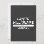 Invitation Crypto Millionaire Chargement Bitcoin (Devant)