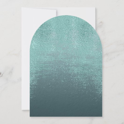 Invitation Crystal Agate Mariage Arch Turquoise ID825 (Dos)