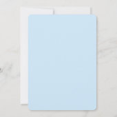 Invitation Crystal Blue Bunny and Blue Jay Heart (Dos)